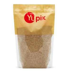 Yupik Natural Sesame Seeds, 2.2 lb (35.2 oz), Gluten-Free, GMO-Free, Kosher, Vegan, Raw, Unroasted, Unsalted, Plant-Based Protein, Source of Fiber & Iron, Ideal for Topping, Cooking & Baking(2.2 Pounds (Pack of 6))