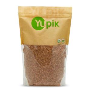 Yupik Organic Golden Flax Seeds, 2.2 lb (35.2 oz), Gluten-Free, Non-GMO, Kosher, Raw Seeds, Excellent Source of Fiber, Source of Omega-3, Plant-Based Protein, Ideal for Beverages, Baking & Topping(2.2 Pound (Pack of 1))