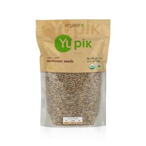 Yupik Organic Sunflower Seeds, No Shell, 2.2 lb (35.2 oz), Non-GMO, Vegan, Gluten-Free, Kosher, Raw Seeds, Salt-Free, Oil-Free, Source of Fiber & Iron, Healthy Snack, Ideal for Baking & Topping(2.2 Pounds (Pack of 6))