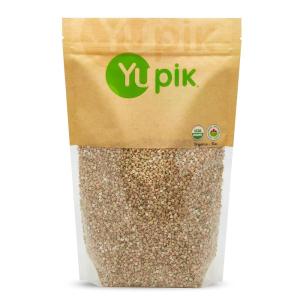 Yupik Organic White Buckwheat, Hulled, 2.2 lb (35.2 oz), Gluten-Free, Non-GMO, Kosher, Vegan, Whole Raw Groats, Kasha, Wheat-Free, Salt-Free, Plant-Based Protein, Source of Fiber, For Baking, Cooking(buckwheat)