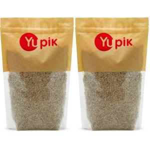 Yupik Roasted Sunflower Seeds, Unsalted, No Shell, 2.2 lb (35.2 oz), Gluten-Free, Vegan, Kosher, Shelled Seeds, Salt-Free, Source of Fiber & Iron, Plant-Based Protein, Savory Snack,For Baking,Topping(2.2 Pound (Pack of 2))