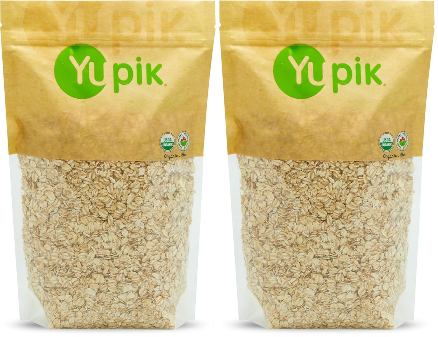 image:imageYupik Organic Oat Bran GlutenFree 22 lb 352 oz NonGMO Kosher Vegan Raw Made from Hull of Whole Grain Oats Good Source of Fiber Ideal for Baking amp CookingRolled Oats