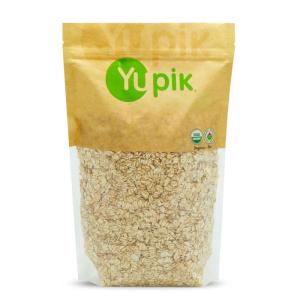 Yupik Organic Oat Bran, Gluten-Free, 2.2 lb (35.2 oz), Non-GMO, Kosher, Vegan, Raw, Made from Hull of Whole Grain Oats, Good Source of Fiber, Ideal for Baking & Cooking(Rolled Oats)