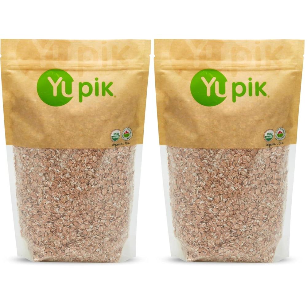 image:imageYupik Organic Spelt Flakes 22 lb 352 oz NonGMO Kosher Vegan Made from Raw Whole Grains Steamed Rolled amp Lightly Roasted Flakes Source of Fiber amp Iron Ideal for Cooking amp Baking22 Pound Pack of 2