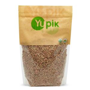Yupik Organic Green Lentils, 2.2 lb (35.2 oz), Non-GMO, Vegan, Gluten-Free, Kosher, Raw, Source of Fiber, Iron & Protein, Fiber & Iron, Ideal for Soups, Salads & Plant-Based Meals(green lentils)