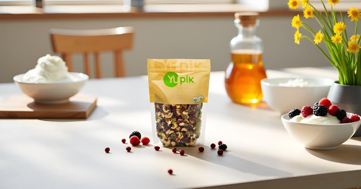 image:imageYupik Organic Kathmandu Mix 1 lb 16 oz Pack of 6 GlutenFree Vegan NonGMO Colorful Dried Fruit Seeds Beans amp Nuts with Goji Berries Mango Brazil Nuts Pumpkin Seeds amp Tamari AlmondsOrganic Goji Sport