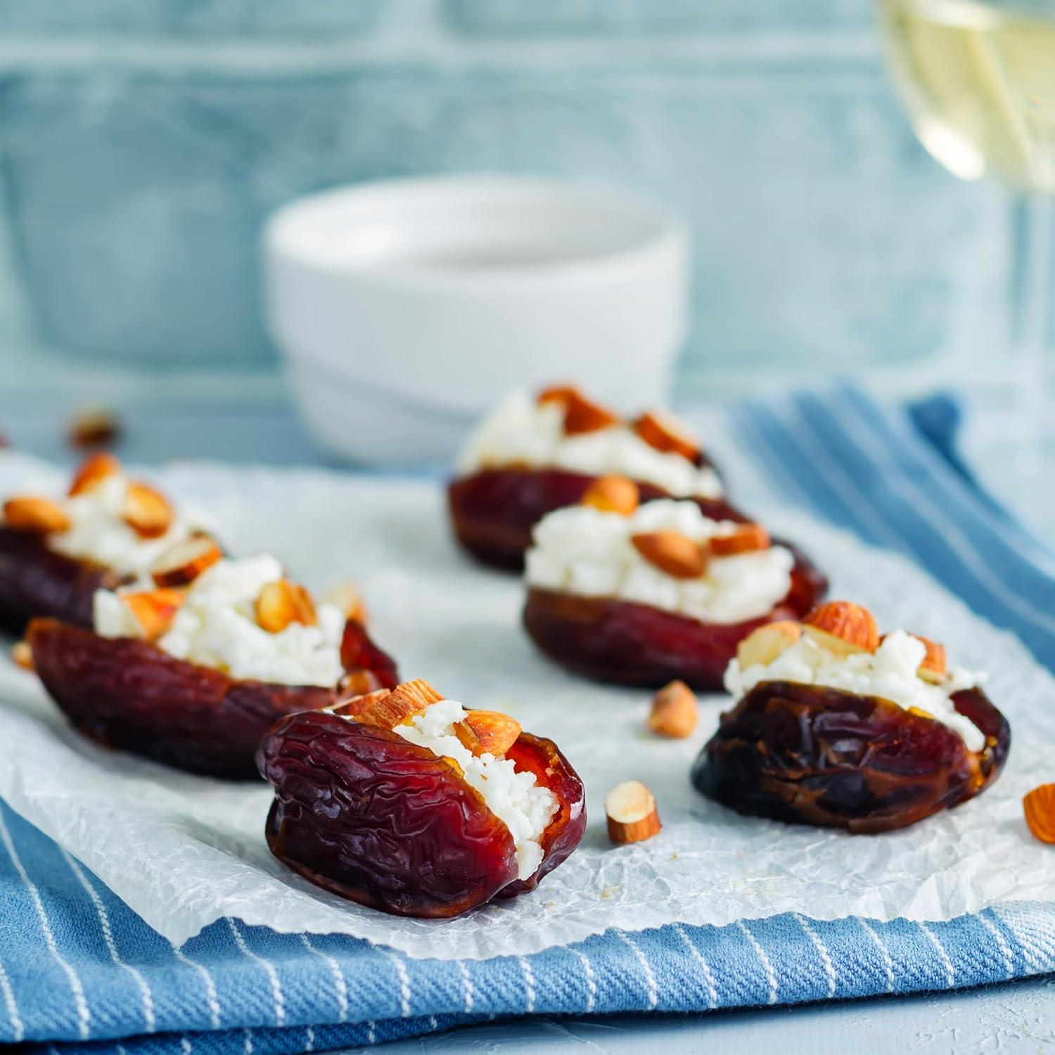 image:imageYupik Organic Medjool Dates with Pits 22 lb 352 oz NonGMO GlutenFree Vegan Kosher Dried Fruits Naturally Sweet SulphiteFree Source of Fiber Healthy Snacks Ideal for Baking amp ToppingMedjool Dates with Pits