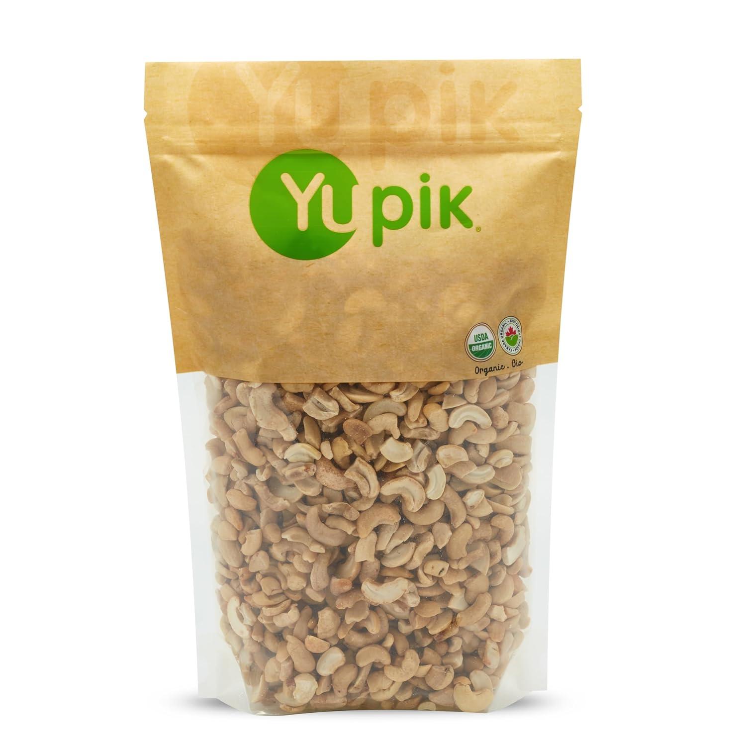 image:imageYupik Organic Raw Cashew Pieces 22 lb 352 oz GlutenFree Kosher NonGMO Vegan Chopped Nuts Unsalted Unroasted OilFree Crunchy Cashews Ideal for Baking amp CookingButtery