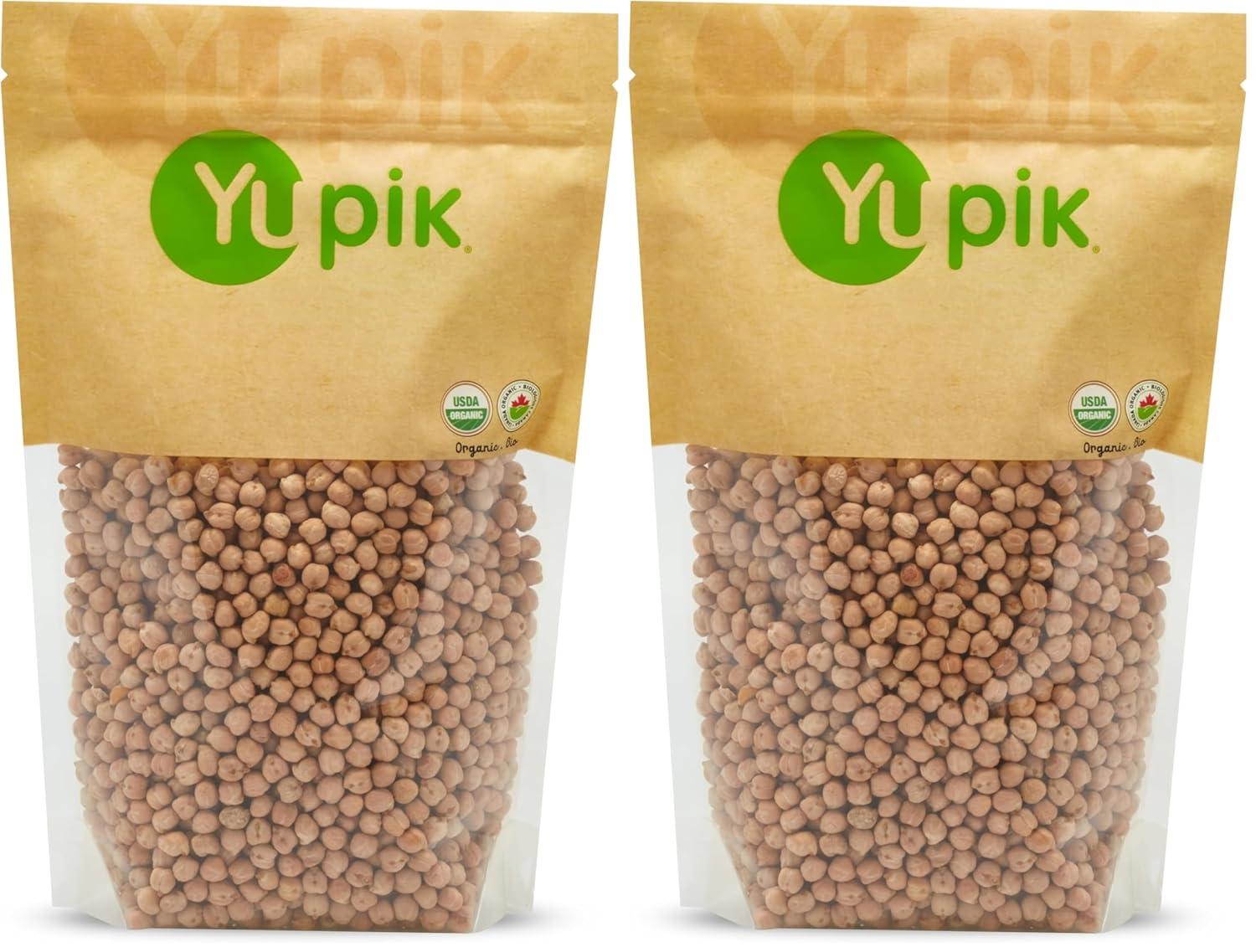 image:imageYupik Organic Raw Chickpeas 22 lb 352 oz Pack of 6 Garbanzo Beans NonGMO Vegan GlutenFree Kosher USDA Certified HighProtein Legumes for Hummus Soups Salads amp Toppings Chick Peasraw chickpeas