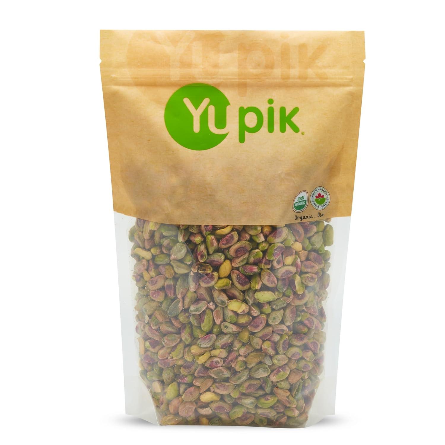 image:imageYupik Organic Raw Pistachios No Shells 22 lb 352 oz GlutenFree NonGMO Kosher Vegan Kernels Unsalted Crunchy Shelled Nuts Source of Fiber amp Protein Healthy Snacks For Baking CookingPistachio