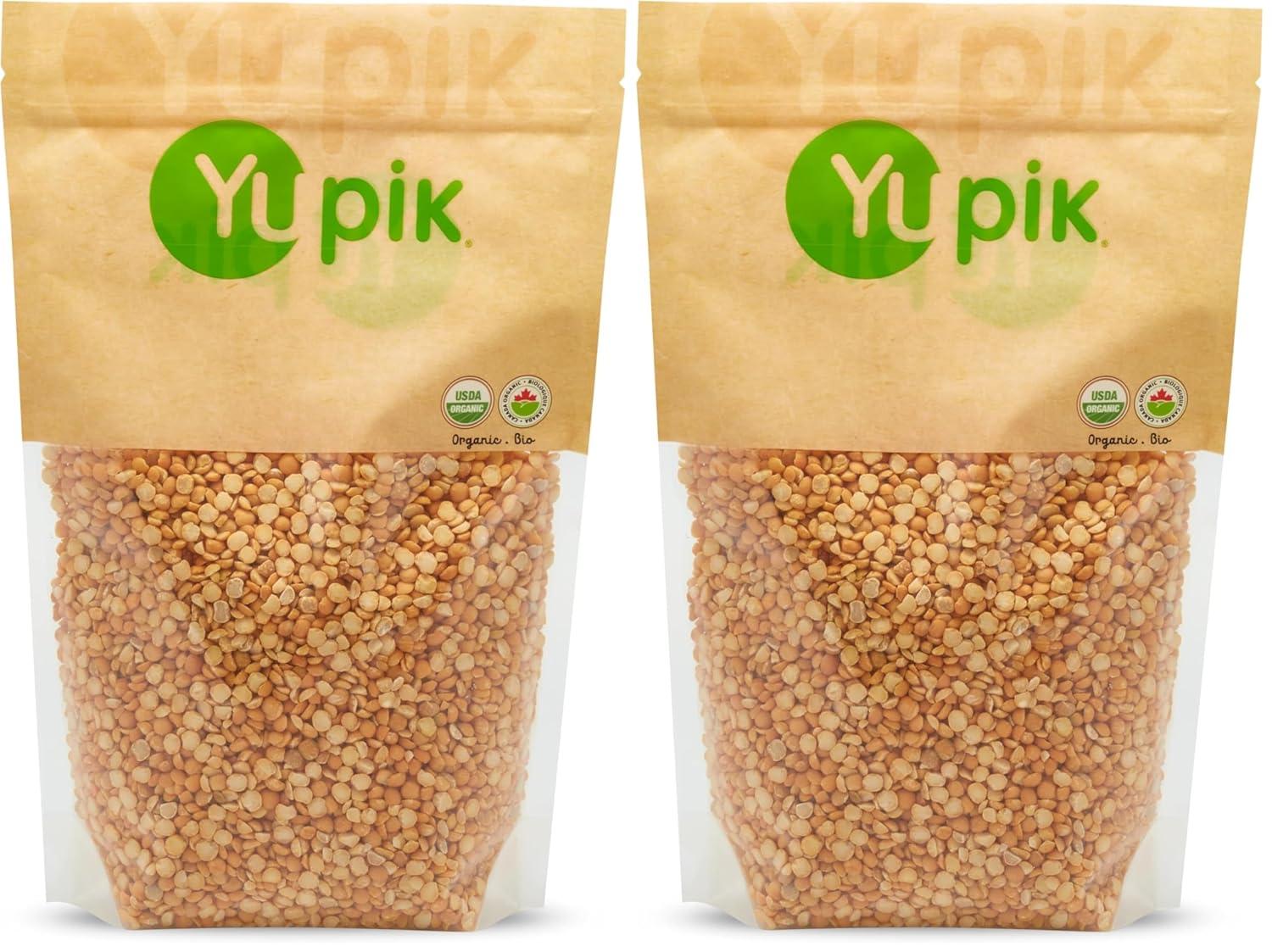 image:imageYupik Organic Yellow Split Peas 22 lb 352 oz USDA Certified NonGMO Vegan GlutenFree Hearty amp Sweet Flavour Excellent Source of Protein amp Fiber Perfect for Soups Stews amp SaladsOrganic Split Yellow