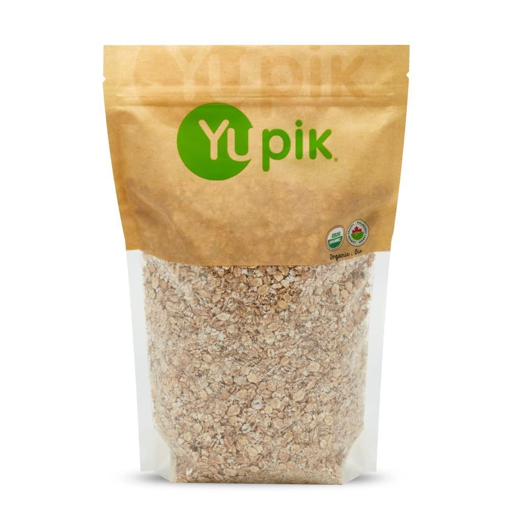 image:imageYupik Organic Barley Flakes 22 lb 352 oz NonGMO Vegan Kosher Steamed Rolled amp Lightly Roasted Whole Barley Grains Source of Fiber amp Iron Alternative to Oats Ideal for Cooking amp Baking22 Pound Pack of 1