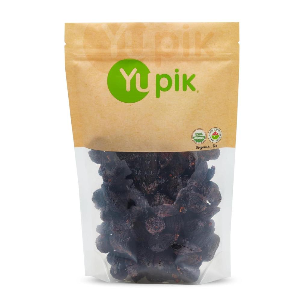 image:imageYupik Organic California Mission Figs 22 lb 352 oz GlutenFree Kosher Vegan Whole Dried Fruits Naturally Sweet Dark Figs No Sulphites No Added Sugar Source of Fiber Healthy SnacksOrganic Dried Usa Mission