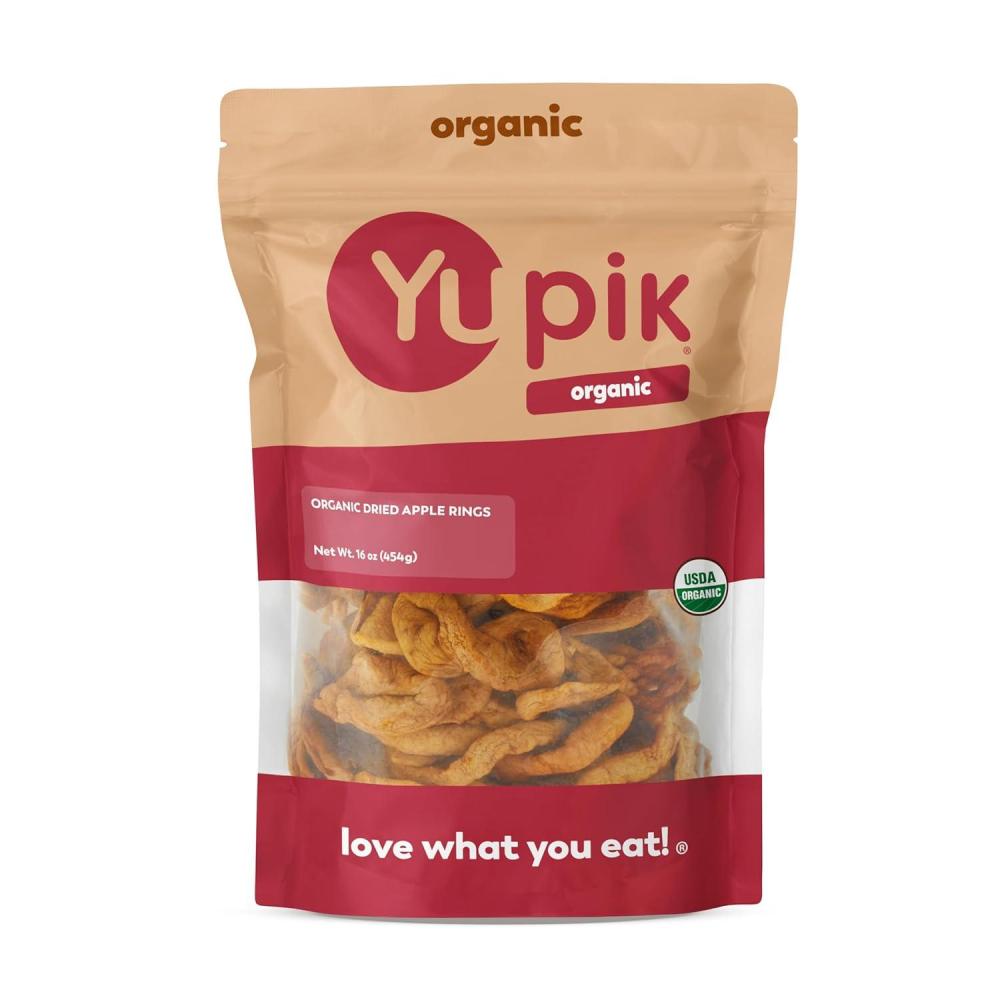 image:imageYupik Organic Dried Apple Rings 1 lb 16 oz Kosher Soft Dried Fruits Peeled Apple Slices No Added Sugar OilFree Source of Fiber Healthy Snacks Ideal for Baking amp ToppingDried Apple Rings