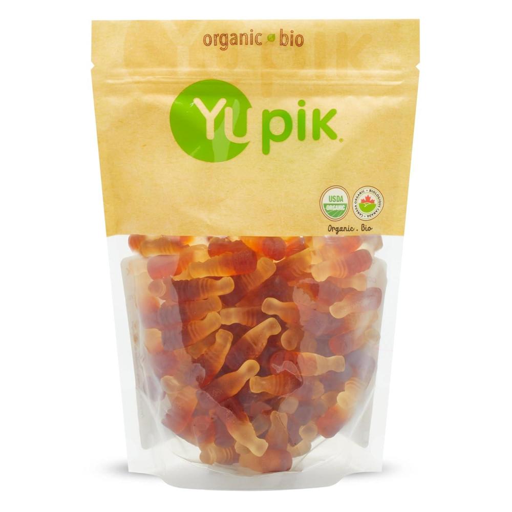 image:imageYupik Organic Gummy Cola Bottles 11 lb 176 oz GlutenFree NonGMO Natural Flavor Chewy Gummies Sweet Candy Delicious Snack Ideal for Gifting amp Holidays11 Pound Pack of 1