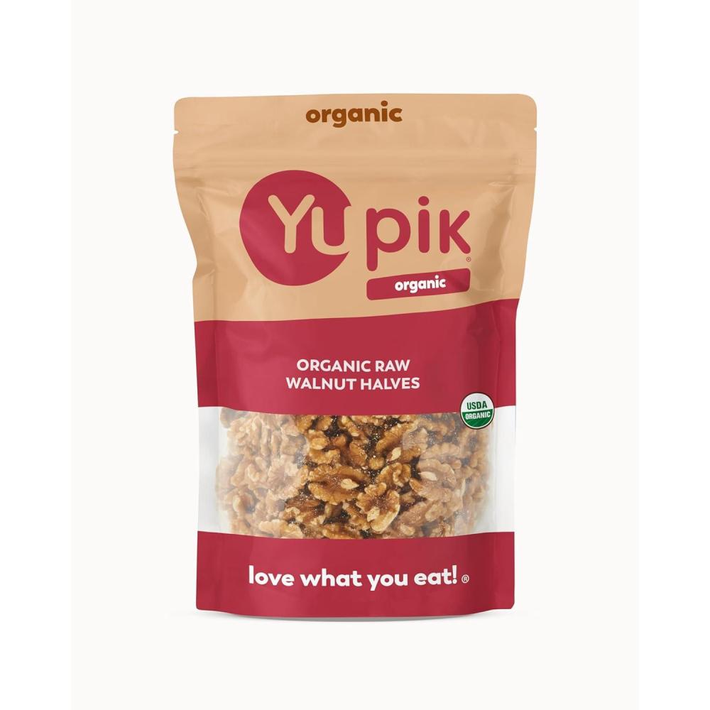 image:imageYupik Organic Raw California Walnuts Halves 22 lb 352 oz Pack of 6 Kosher GlutenFree NonGMO Vegan Half Nuts Unsalted Unroasted Source of Omegas Healthy Snacks Ideal for Baking22 Pound Pack of 1