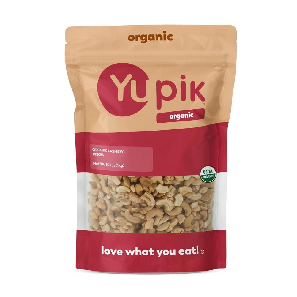 image:imageYupik Organic Raw Cashew Pieces 22 lb 352 oz GlutenFree Kosher NonGMO Vegan Chopped Nuts Unsalted Unroasted OilFree Crunchy Cashews Ideal for Baking amp CookingButtery