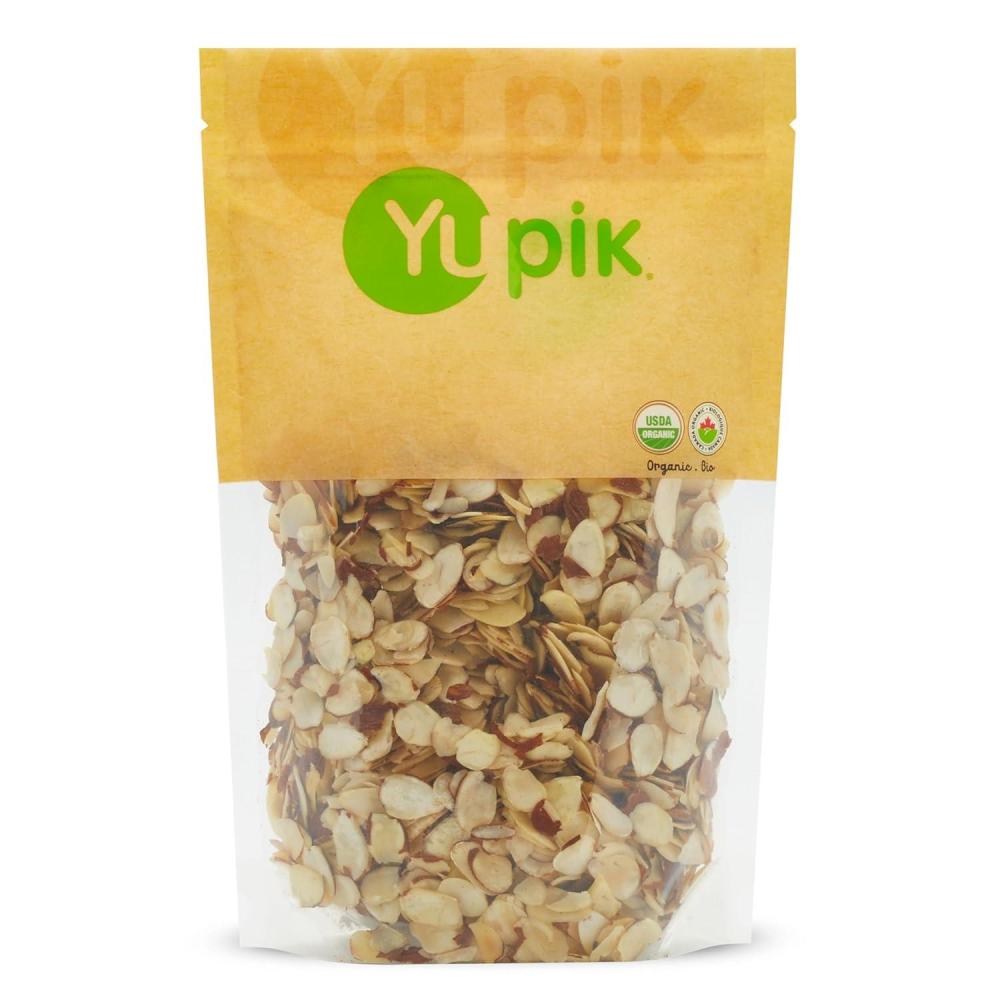 image:imageYupik Organic Sliced European Almonds With Skins 1 lb Unblanched GlutenFree Kosher Raw Good Source Of Protein Fiber Iron amp Calcium Low In Carb Pack of 11 Pound Pack of 1