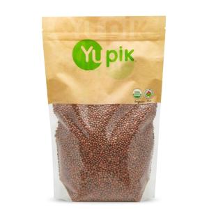Yupik Organic Brown Lentils, 2.2 lb (35.2 oz), Non-GMO, Vegan, Gluten-Free, Kosher, Raw, Salt-Free, High in Fiber & Protein, Ideal for Soups, Salads & Meat Alternatives(35.2 Ounce (Pack of 1))