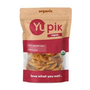 Yupik Organic Dried Apple Rings, 1 lb (16 oz), Kosher, Soft Dried Fruits, Peeled Apple Slices, No Added Sugar, Oil-Free, Source of Fiber, Healthy Snacks, Ideal for Baking & Topping(Dried Apple Rings)