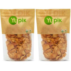 Yupik Organic Dried Mango, Diced, 1 lb (16 oz), Non-GMO, Vegan, Gluten-Free, Kosher, Tropical Dried Fruits, Thin Mango Slices Cut in Pieces, No Sugar Added, Sulphite-Free, Healthy Snacks(1 Pound (Pack of 2))