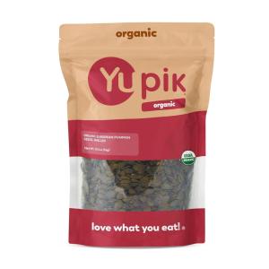 Yupik Organic European Pumpkin Seeds, No Shell, 2.2 lb (35.2 oz), Pack of 6, Gluten-Free, Non-GMO, Kosher, Vegan, Raw Pepitas, Unsalted, Unroasted, Plant-Based Protein, Healthy Snacks, For Baking(European Shelled Pumpkin)