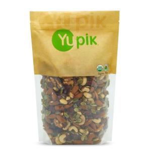 Yupik Organic Kathmandu Mix, 1 lb (16 oz), Pack of 6, Gluten-Free, Vegan, Non-GMO, Colorful Dried Fruit, Seeds, Beans, & Nuts with Goji Berries, Mango, Brazil Nuts, Pumpkin Seeds, & Tamari Almonds(Cranberry)