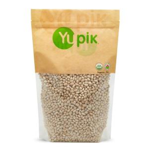 Yupik Organic Navy Beans, 2.2 lb (35.3 oz), Non-GMO, Vegan & Gluten-Free, USDA Certified, Kosher, Creamy & Tender Pulses, Perfect for Soups, Stews, Casseroles & Salads(2.2 Ounce (Pack of 1))