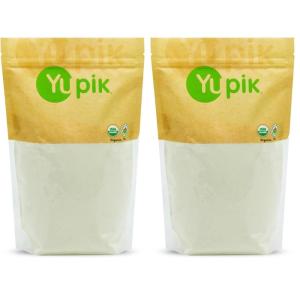 Yupik Organic Quinoa Flour, 2.2 lb (35.3 oz), USDA Certified, Gluten-Free, Non-GMO, Vegan, Kosher, Finely Ground from White Quinoa Seeds, White Flour Alternative for Baking & Cooking(35.2 Ounce (Pack of 2))