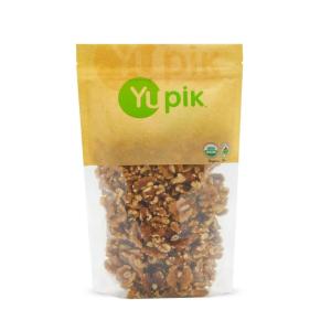 Yupik Organic Raw California Walnuts, Halves, 2.2 lb (35.2 oz), Pack of 6, Kosher, Gluten-Free, Non-GMO, Vegan, Half Nuts, Unsalted, Unroasted, Source of Omegas, Healthy Snacks, Ideal for Baking(2.2 Pound (Pack of 6))