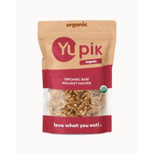 Yupik Organic Raw California Walnuts, Halves, 2.2 lb (35.2 oz), Pack of 6, Kosher, Gluten-Free, Non-GMO, Vegan, Half Nuts, Unsalted, Unroasted, Source of Omegas, Healthy Snacks, Ideal for Baking(2.2 Pound (Pack of 1))