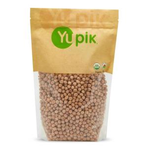 Yupik Organic Raw Chickpeas, 2.2 lb (35.2 oz), Pack of 6, Garbanzo Beans, Non-GMO, Vegan, Gluten-Free, Kosher, USDA Certified, High-Protein Legumes for Hummus, Soups, Salads & Toppings, Chick Peas(raw chickpeas)