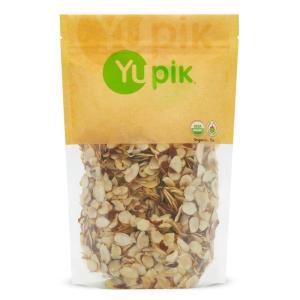 Yupik Organic Sliced European Almonds With Skins, 1 lb, Unblanched, Gluten-Free, Kosher, Raw, Good Source Of Protein, Fiber, Iron & Calcium, Low In Carb, Pack of 1(1 Pound (Pack of 6))