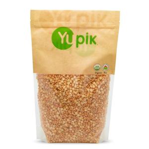 Yupik Organic Yellow Split Peas, 2.2 lb (35.2 oz), USDA Certified, Non-GMO, Vegan, Gluten-Free, Hearty & Sweet Flavour, Excellent Source of Protein & Fiber, Perfect for Soups, Stews & Salads(Organic Split Yellow)