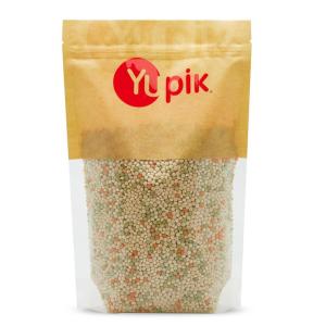 Yupik Toasted Pearl Tricolor Couscous, 2.2 lb (35.2 oz), Vegan, Kosher, Nutty Flavour, Low-Calorie, Cholesterol-free, Sodium-free, Versatile Grain for Salads, Soups & Side Dishes(toasted pearl tricolor couscous)