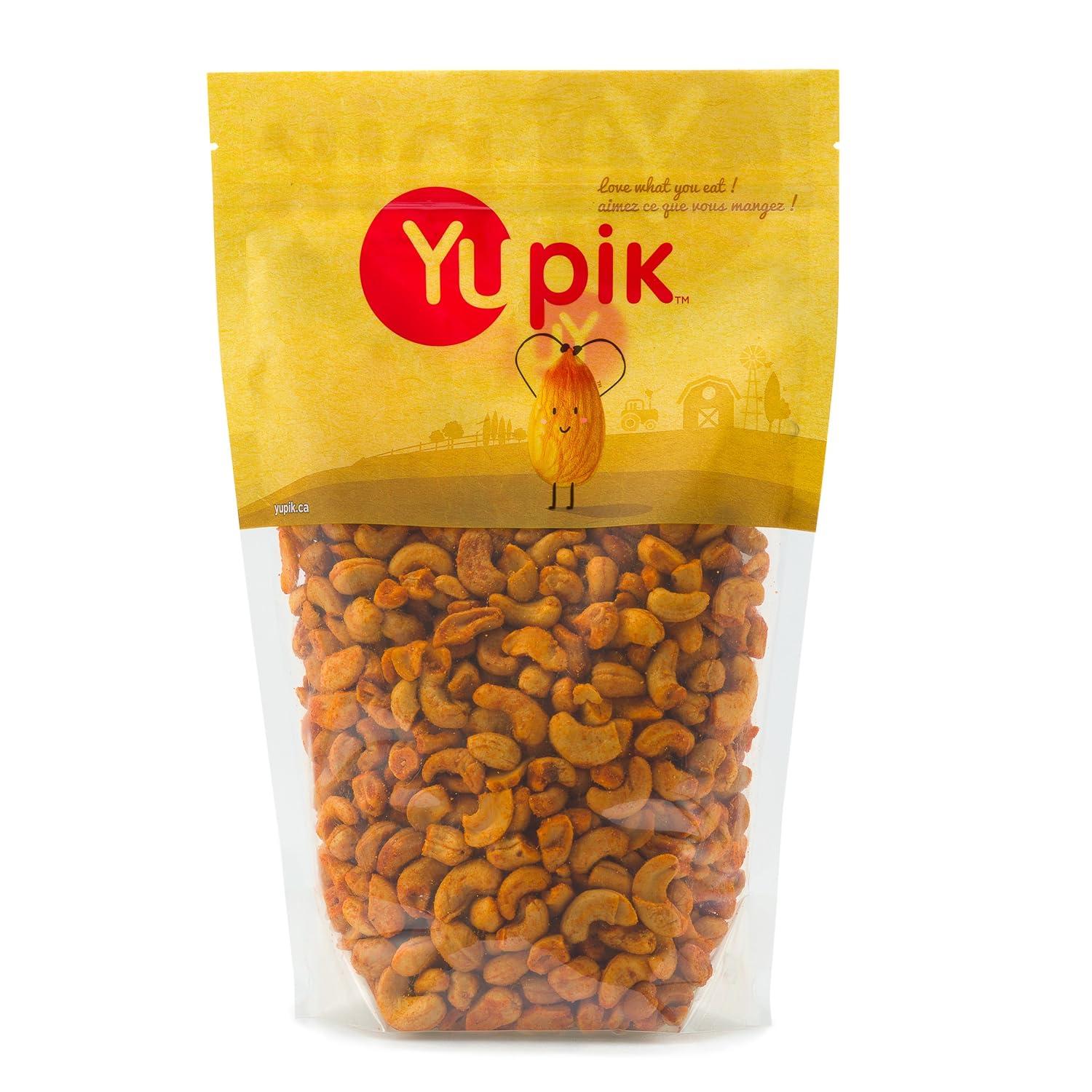image:imageYupik BBQ Cashews 22 lb 352 oz Kosher Vegan Roasted Salted Nuts Seasoned Nuts with Spices Unique Smoky Flavor Source of Protein amp Iron Crunchy Savory SnacksBBQ
