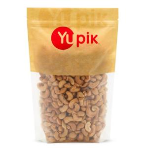 Yupik Roasted Salted Jumbo Cashews, 2.2 lb (35.2 oz), Gluten-Free, Kosher, Vegan, Large Crunchy Nuts, Lightly Seasoned with Salt, Source of Protein & Iron, Savory Snacks(2.2 Pound (Pack of 1))