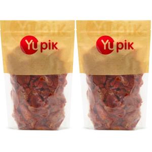Yupik Sundried Tomatoes, Halves, 2.2 lb (35.2 oz), Vegan, Kosher, Half Slices, Dehydrated Tomatoes, Salted, Chewy, Source of Fiber, Savory Ingredient, Ideal for Cooking(2.2 Pound (Pack of 2))