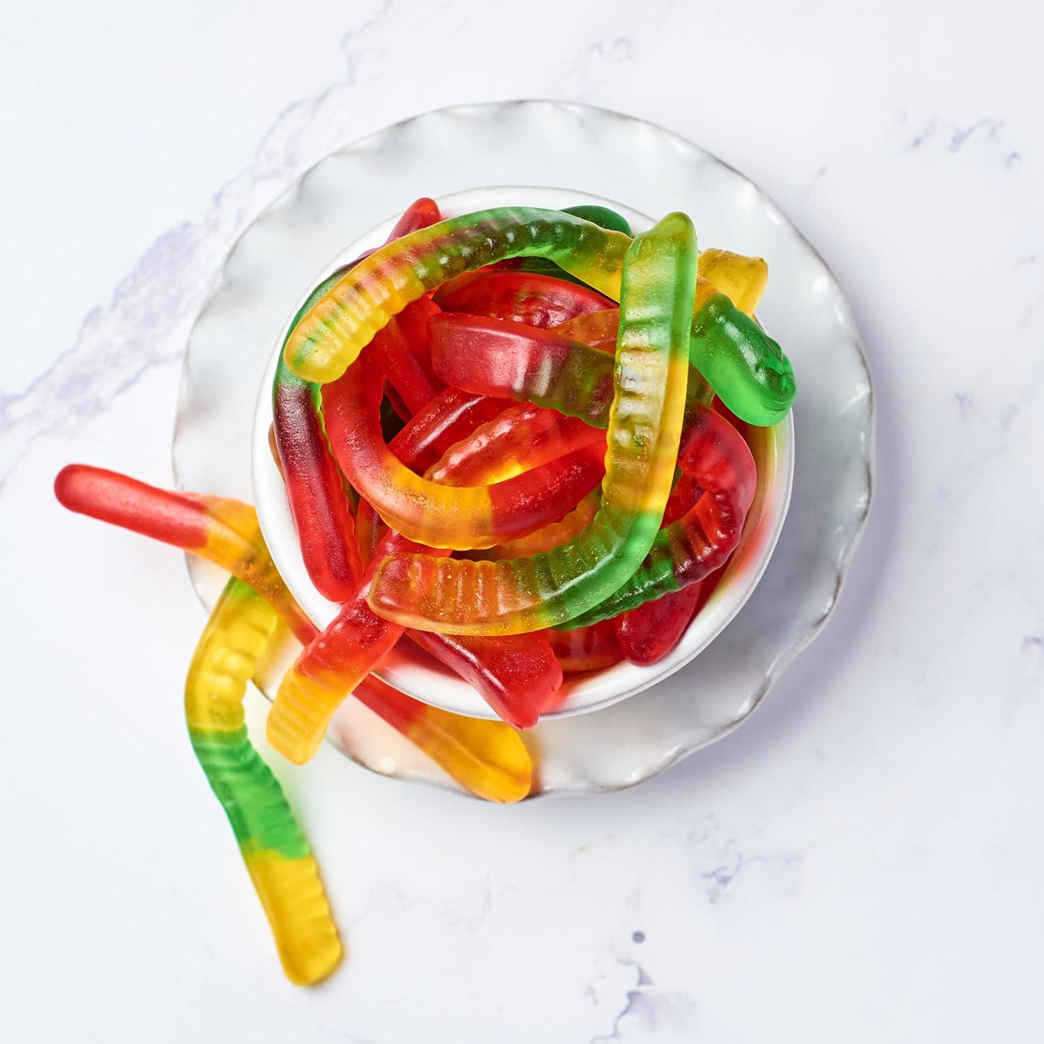 image:imageYupik Mini Gummy Worms 22 lb 352 oz GlutenFree DualColored Fruity Flavors Soft amp Chewy 2 Gummies Fun Treat Sweet Candy Delicious Snack Ideal for Gifting Holidays amp BakingChocolate