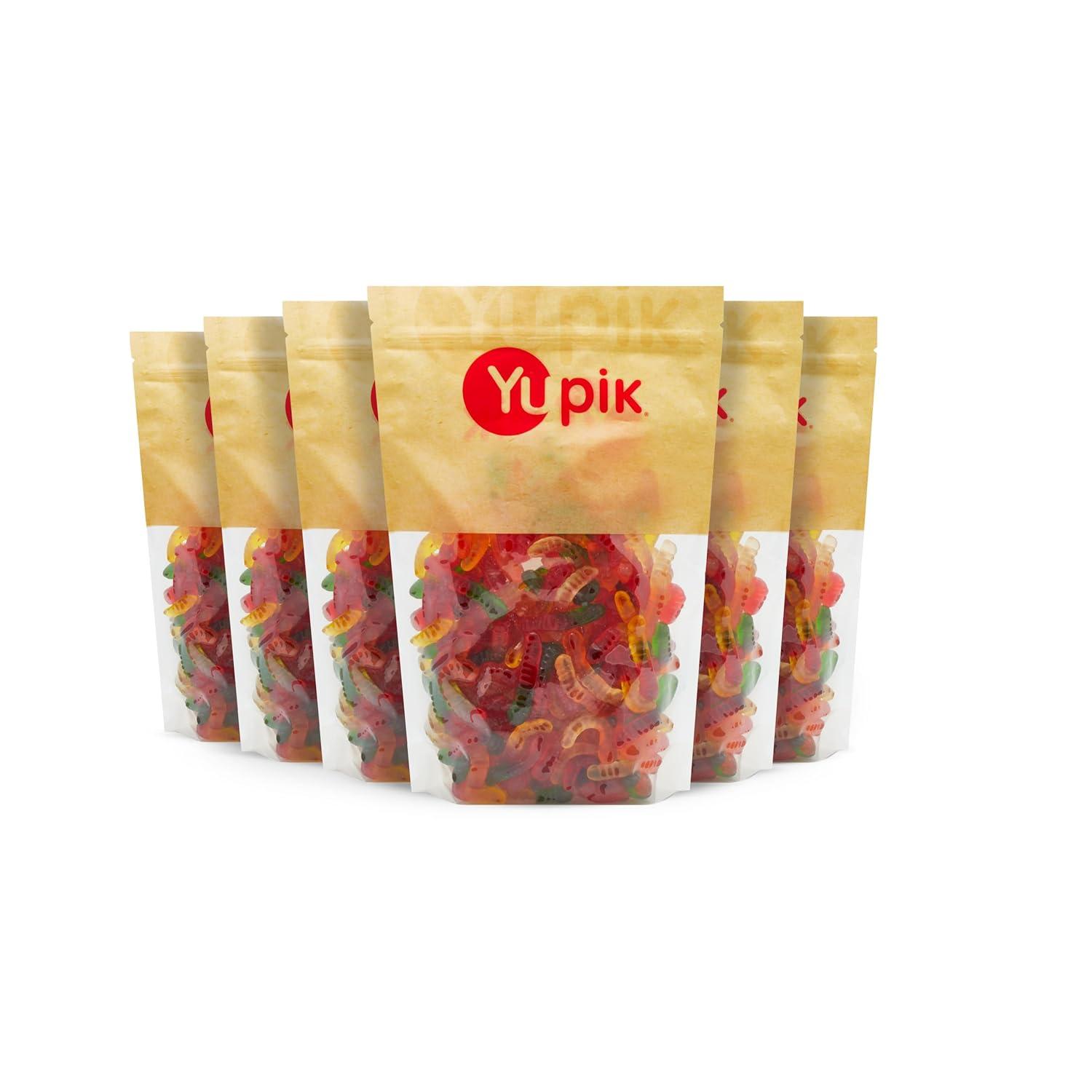 image:imageYupik Mini Gummy Worms 22 lb 352 oz GlutenFree DualColored Fruity Flavors Soft amp Chewy 2 Gummies Fun Treat Sweet Candy Delicious Snack Ideal for Gifting Holidays amp BakingFruity