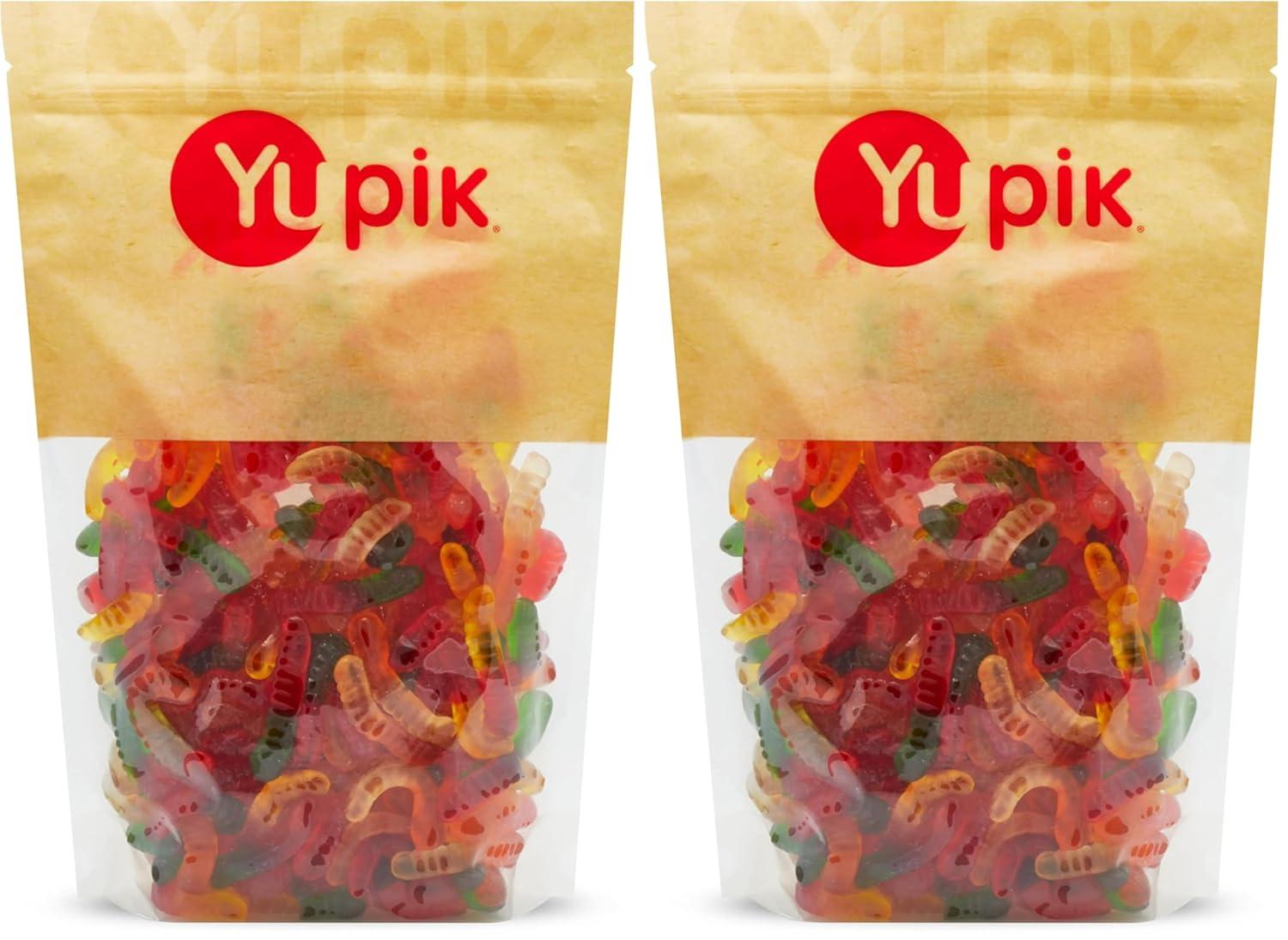 image:imageYupik Mini Gummy Worms 22 lb 352 oz GlutenFree DualColored Fruity Flavors Soft amp Chewy 2 Gummies Fun Treat Sweet Candy Delicious Snack Ideal for Gifting Holidays amp BakingChocolate