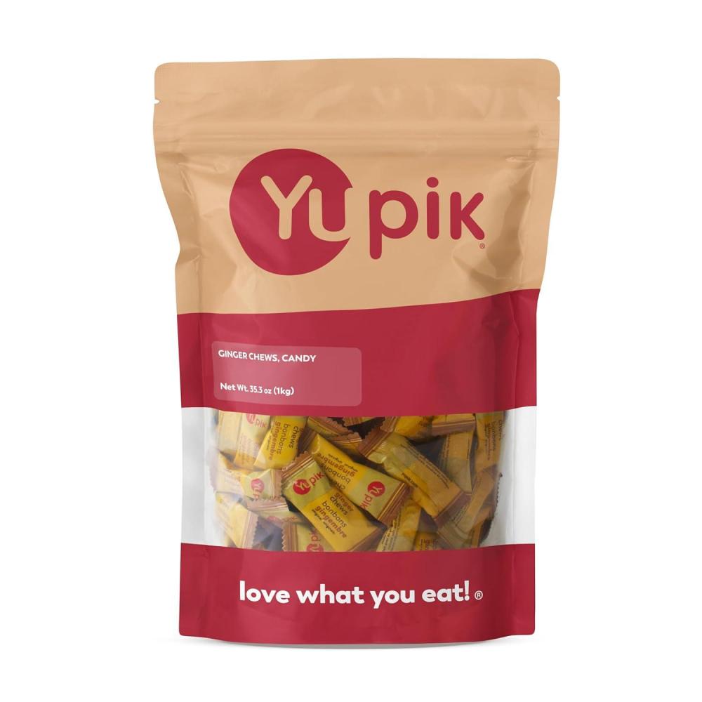 image:imageYupik Ginger Chews Candy 22 lb 352 oz GlutenFree Individually Wrapped Candies Soft amp Chewy Bites Made with Real Ginger Sweet amp Spicy Quick Snacks