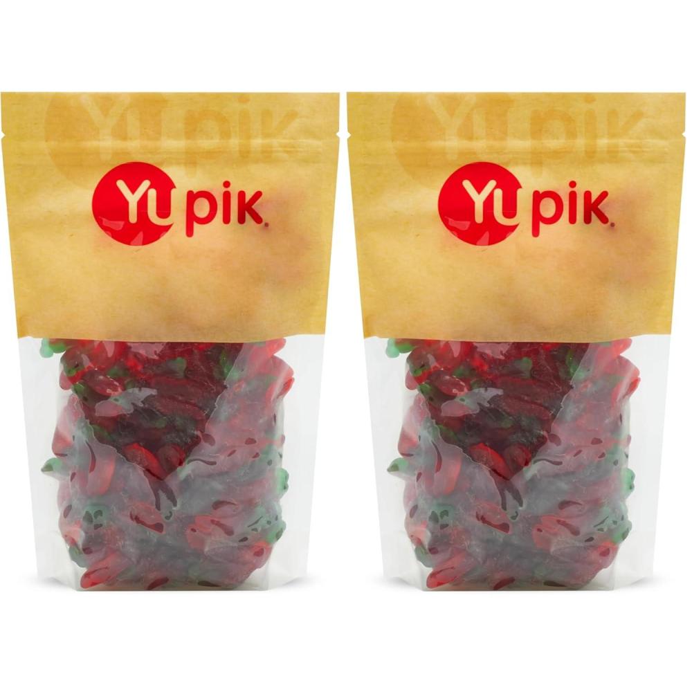 image:imageYupik Gummy Red Peppers 22 lb 352 oz GlutenFree Cherry Flavored Soft amp Chewy Colorful Gummies Fun Treat Sweet Candy Delicious Snack Ideal for Gifting Holidays amp Decorating22 Pound Pack of 2