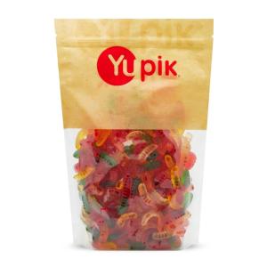 Yupik Mini Gummy Worms, 2.2 lb (35.2 oz), Gluten-Free, Dual-Colored, Fruity Flavors, Soft & Chewy, 2″ Gummies, Fun Treat, Sweet Candy, Delicious Snack, Ideal for Gifting, Holidays & Baking(Fruity)