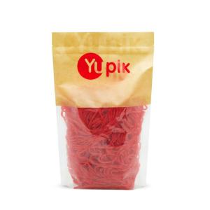 Yupik Strawberry Licorice Laces, 2.2 lb (35.2 oz), Red Candy, Sweet Flavor, Chewy, Spaghetti-Like Candy, Licorice Texture, Fun Treat, Delicious Snack, Ideal for Gifting & Decorating(2.2 Pound (Pack of 1))