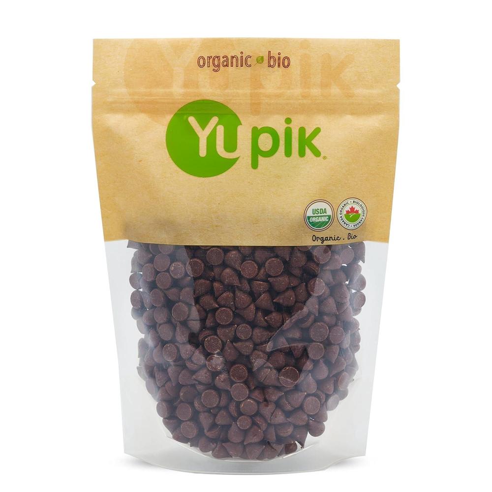 image:imageYupik Organic 55 Pure Dark Chocolate Mocha Chips 1000 Ct 1 lb Made With Roasted Ground Coffee Vegan GMOFree Vegetarian GlutenFree Lactose Free Brown Pack of 11 lb Pack of 1
