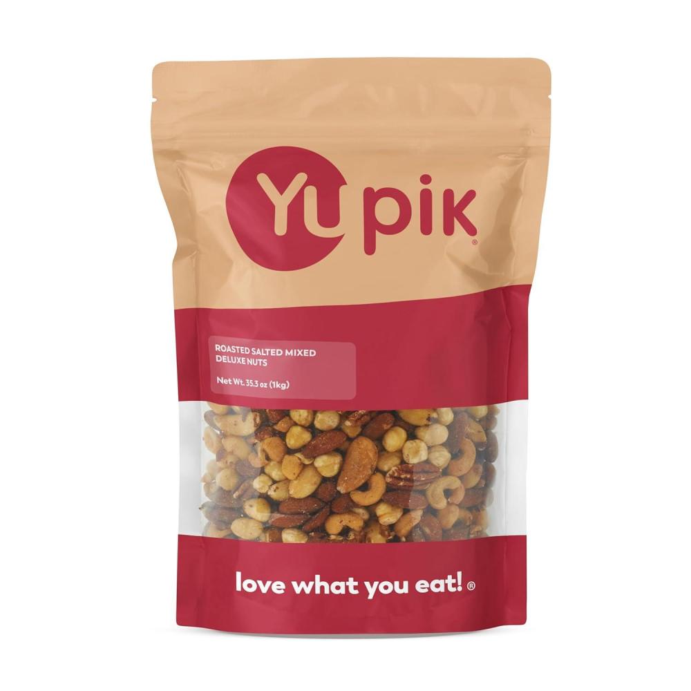image:imageYupik Deluxe Roasted Salted Nut Mix 22 lb 352 oz Vegan Cholesterol Free A Blend of Cashews Brazil Nuts Hazelnuts amp Pecans Healthy Snacks22 lb