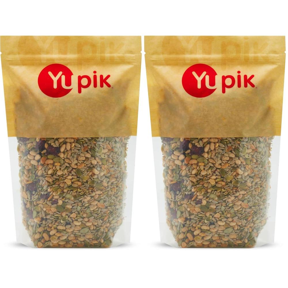 image:imageYupik Salad Topping Mix 22 lb 352 oz Kosher Vegan Blend of Pumpkin Seeds Sunflower Seeds Soy Beans amp Cranberries Good Source of Protein amp Fiber Sweet amp Salty Flavor352 Ounce Pack of 2