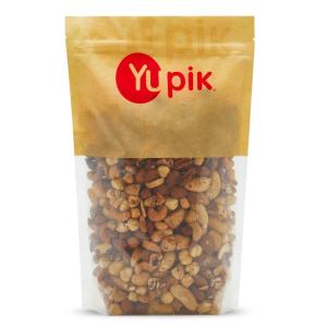 Yupik Deluxe Roasted Unsalted Nut Mix, 2.2 lb (35.2 oz), Vegan, Gluten Free, Cholesterol Free, Salt Free, A Blend of Brazil Nuts, Almonds, Cashews, Hazelnuts & Pecans, Healthy Snacks(2.2 Pounds)