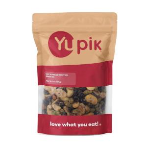 Yupik Salt & Vinegar Protein Snack Mix 16 oz (1 lb), Roasted Cashews, Broad Beans, Edamame, Soybeans & Peanuts, Tangy Trail Mix, Crunchy High-Protein Snack for Hiking, Salads & Entertaining